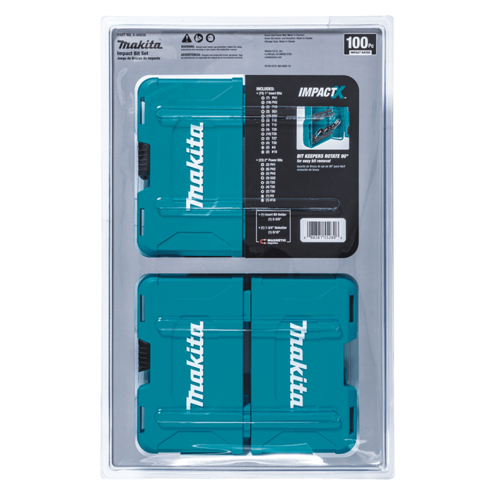 ⁦סט ביטים 100 יחידות + מוביל | ™Makita | ImpactX⁩ – תמונה ⁦2⁩