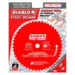 ⁦להב מקצועי לחיתוך מתכת | ״¼7 אינטש | 48 שיניים | DIABLO⁩ – תמונה ⁦2⁩